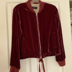 Velvet Bomber Jacket